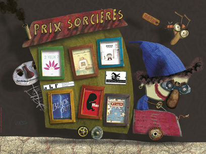 Affiche réalisée par Christian Voltz Sorcières 2013