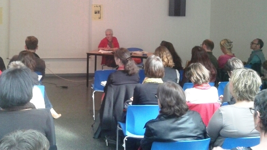 Photographie de l'intervention de Véronique SOULÉ, Bibliothécaire ex responsable de Livres au trésor à Bobigny