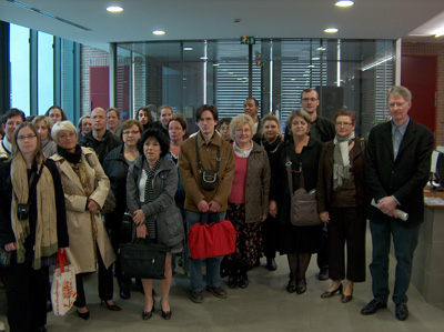 A la médiathèque Voyelles en compagnie du directeur, M. Martin